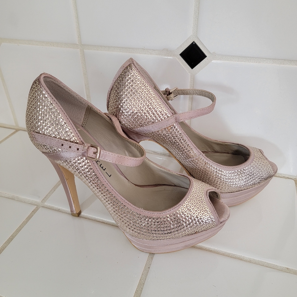 Michael Peptoe Ankle Strap Heels
